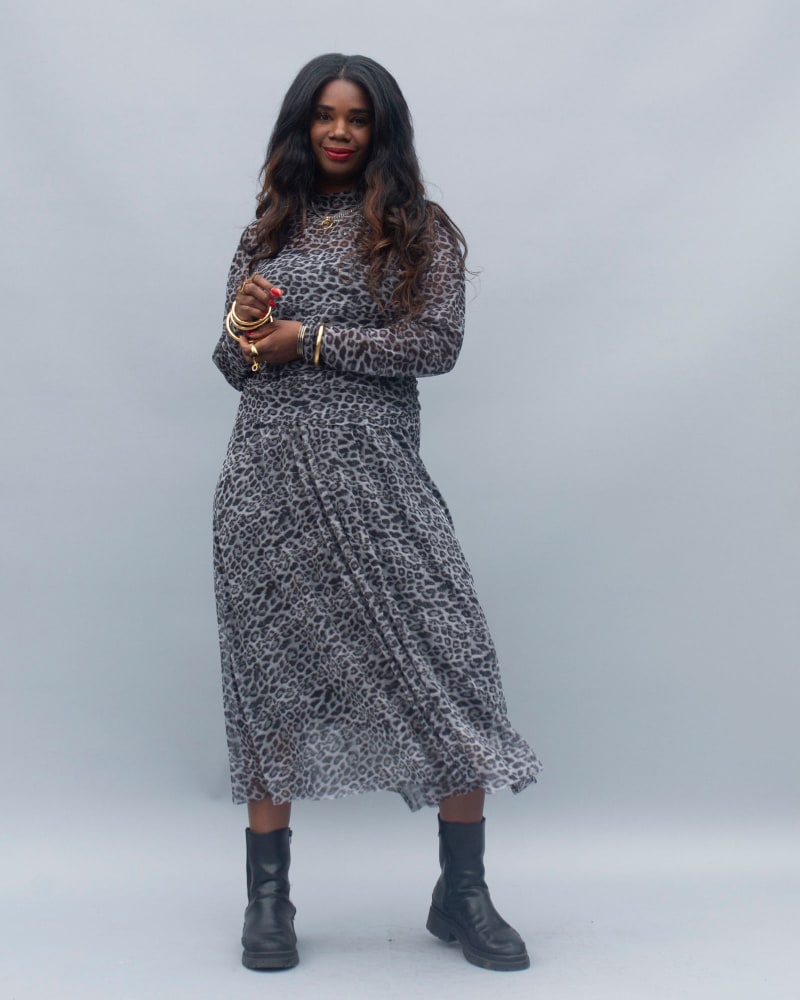 Leopard 2 piece outfit sales